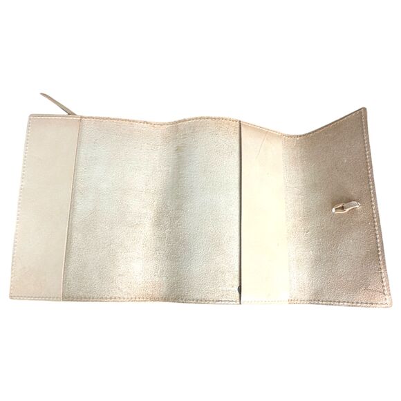 Rustico Leather Drawstring Writing Journal Portfolio Notebook Cover Beige NEW - Picture 3 of 4